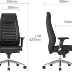 JEROME XT56 Executive Leather Chair (Black)