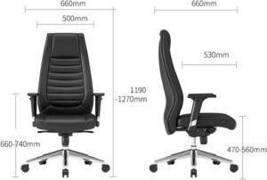 JEROME XT56 Executive Leather Chair (Black)