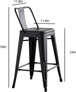 YT31 Bistro Barstool – Black