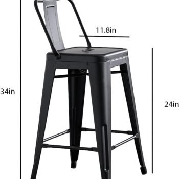 YT31 Bistro Barstool – Black