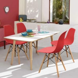 Eames Dining Chairs – Red
