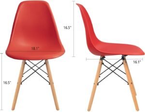 Eames Dining Chairs – Red