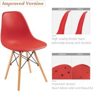 Eames Dining Chairs – Red