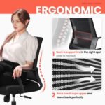 Mid-Back Ergonomic Office Chair – Black