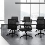 Mid-Back Ergonomic Office Chair – Black