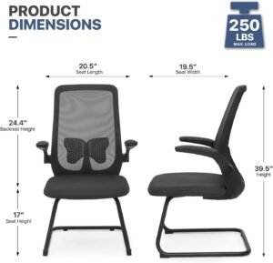Ergonomic Visitors Chair with Flip Arms