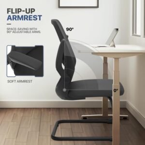 Ergonomic Visitors Chair with Flip Arms