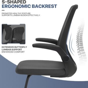 Ergonomic Visitors Chair with Flip Arms