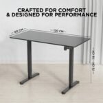 120CM Electric Standing Desk – Black