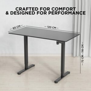 120CM Electric Standing Desk - Black