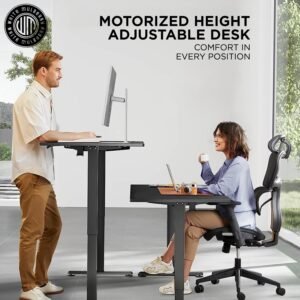 120CM Electric Standing Desk - Black