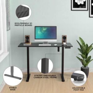 120CM Electric Standing Desk - Black