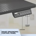 120CM Electric Standing Desk – Black