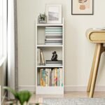 3 Tier Modern Multipurpose Bookshelf Rack Organiser White