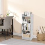 3 Tier Modern Multipurpose Bookshelf Rack Organiser White