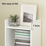 3 Tier Modern Multipurpose Bookshelf Rack Organiser White