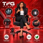Ergonomic Black Mesh Office Chair with Headrest