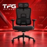 Ergonomic Black Mesh Office Chair with Headrest