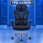 Ergonomic Mesh Office Chair Nairobi – Black High-Back