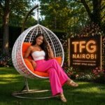 SERENGETI WO188-BC Swing Chair – Luxury White Collection Karen