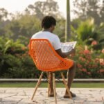 EO197O Orange Eames Chair – Kilimani Patio