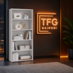 TFG-B800 White Bookshelf – Mimosa Runda Collection