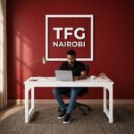 TFG VM1.6M White Computer Table in Gatundu Road Nairobi