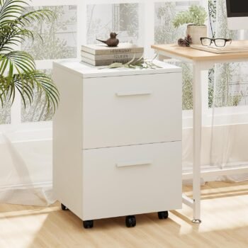 Mobile Pedestal Cabinet - White