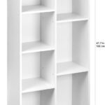 7 Cubes Bookshelf Bookcase – White