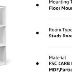 7 Cubes Bookshelf Bookcase – White