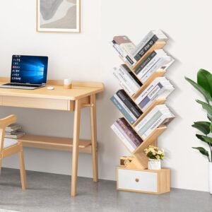 TFG 8 Tier Tree Bookshelf – Natural