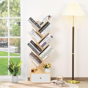 TFG 8 Tier Tree Bookshelf – Natural