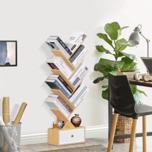 TFG 8 Tier Tree Bookshelf – Natural