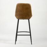 BROOKLYN B77 Leather Barstool – Brown