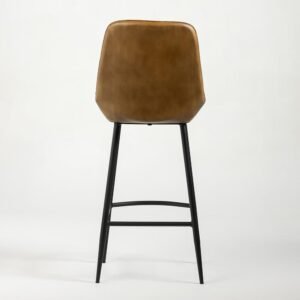 BROOKLYN B77 Leather Barstool - Brown