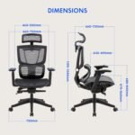ErgoHuman High-Back Mesh Orthopaedic Ergonomic Chair – Black