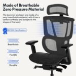 ErgoHuman High-Back Mesh Orthopaedic Ergonomic Chair – Black