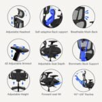 ErgoHuman High-Back Mesh Orthopaedic Ergonomic Chair – Black