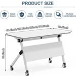 JT20W Folding Conference Table – White