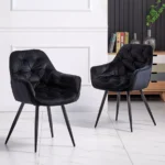 Velma Leisure Dining Chair – Black
