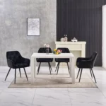 Velma Leisure Dining Chair – Black