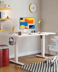Electric Height Adjustable Desk - White