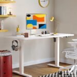 Electric Height Adjustable Desk - White