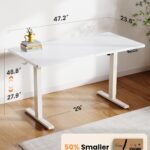 Electric Height Adjustable Desk – White