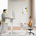 Electric Height Adjustable Desk – White