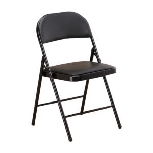 PVC Folding Chair - Black