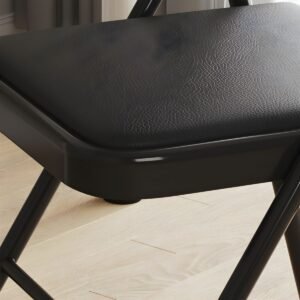 PVC Folding Chair - Black