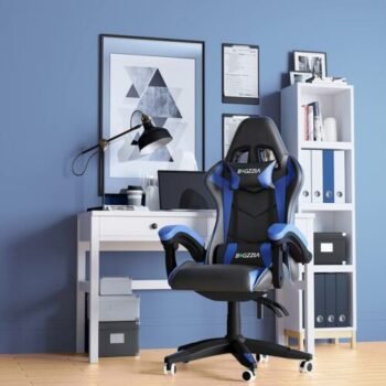 Ergonomic Gaming Chair - Blue Black