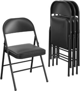 PVC Folding Chair - Black