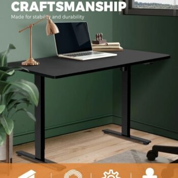 Electric Height Adjustable Desk - Black